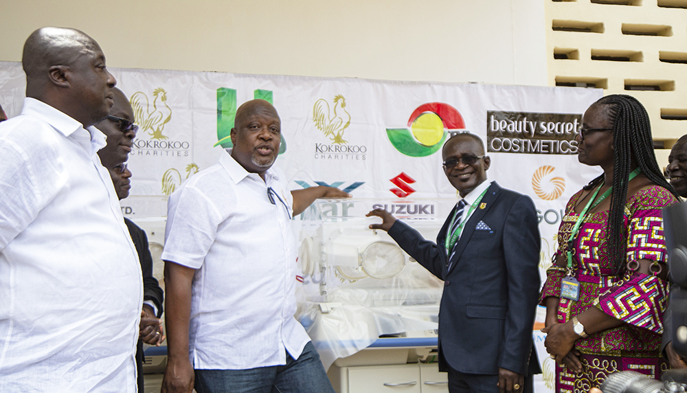 Korokoo Charities donates Two Incubators to KNUST