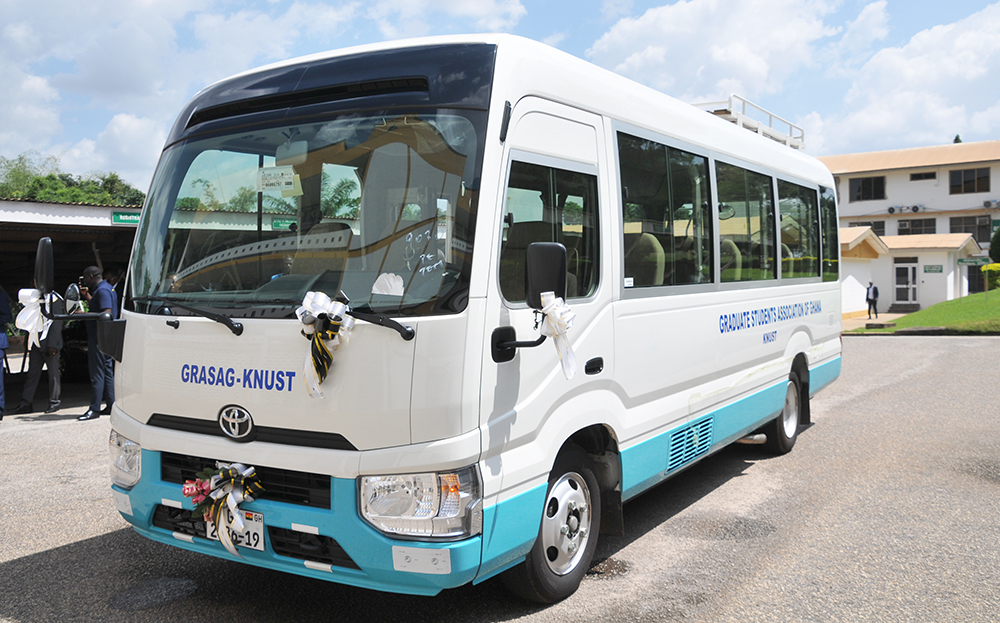 GRASAG KNUST Unveils New Toyota Coaster Bus