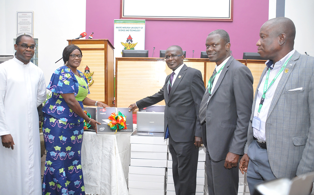 KNUST Donates 560 Brand New Laptop Computers