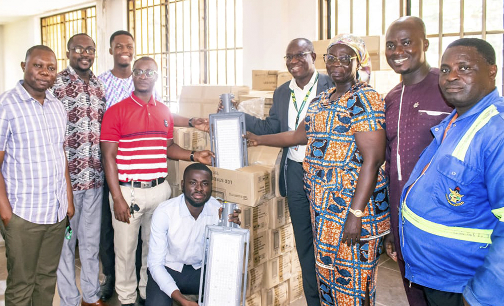 KNUST Installs 225 LED Streetlights