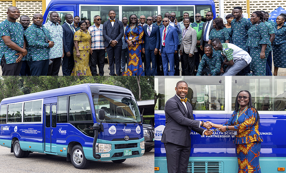 NHIA Delivers A 30-Seater Bus to KNUST