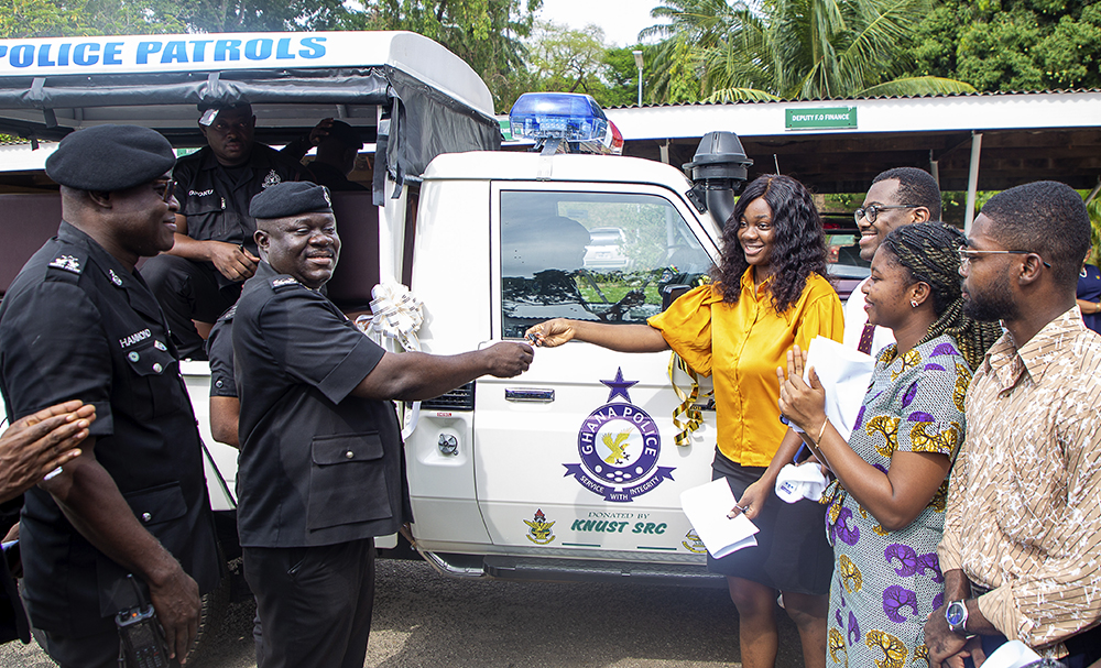 SRC Donates Patrol Vehicle to Ghana Police Service to Strengthen Security