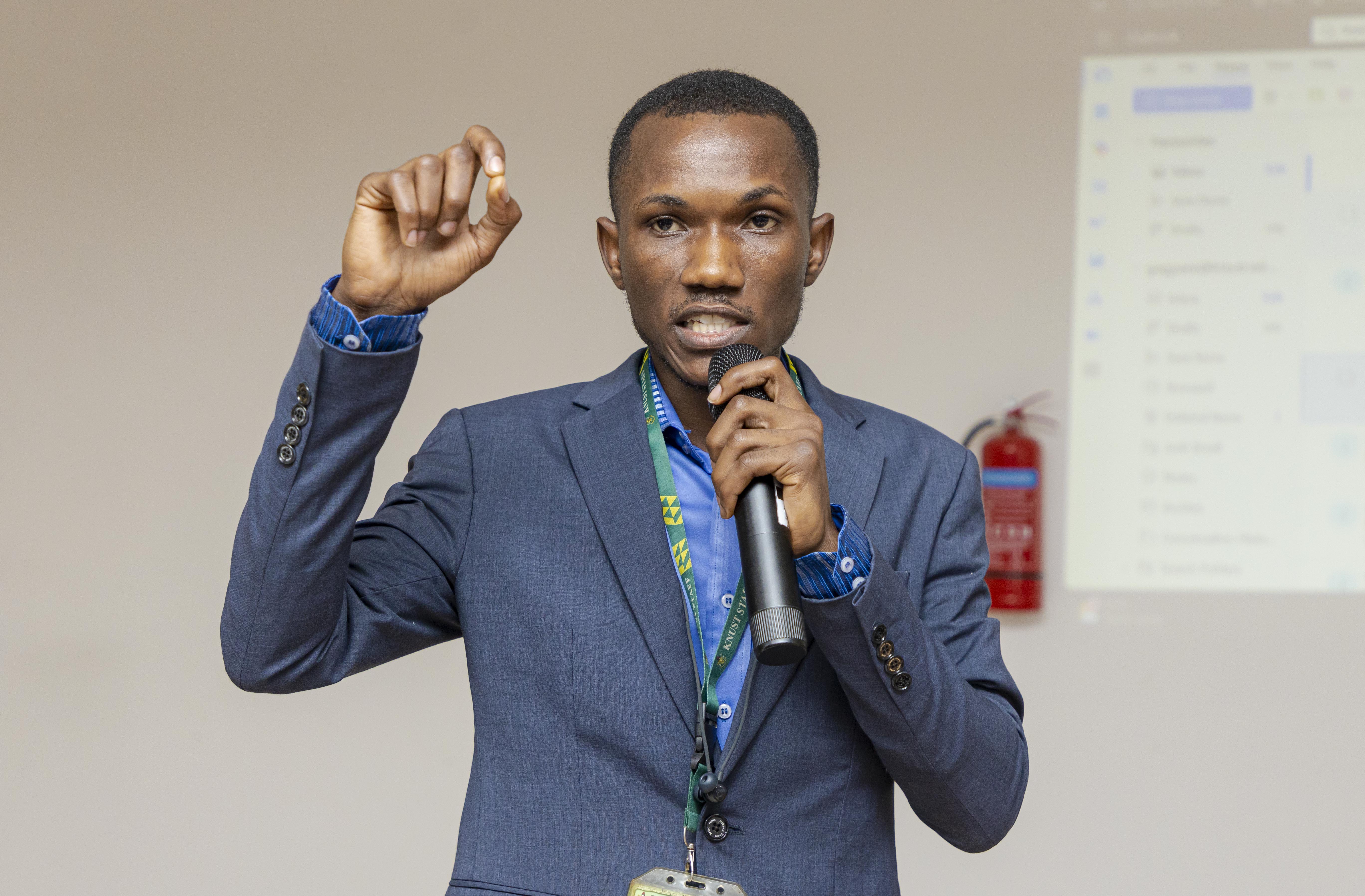 Mr Godwyll Agyare, Principal ICT Assistant at the University Information Technology Services (UITS)