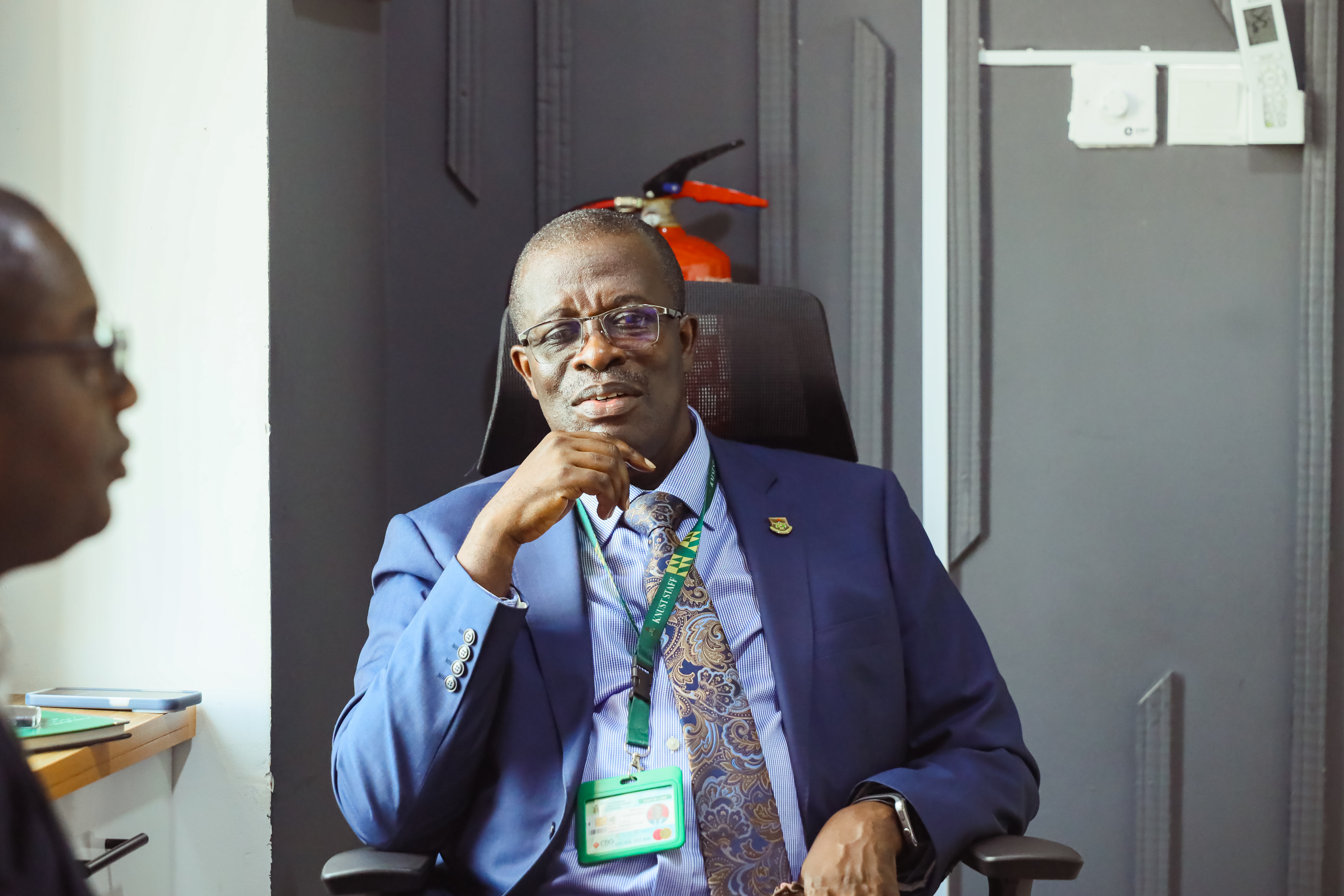 Finance Officer,  Dr Charles Nsiah.