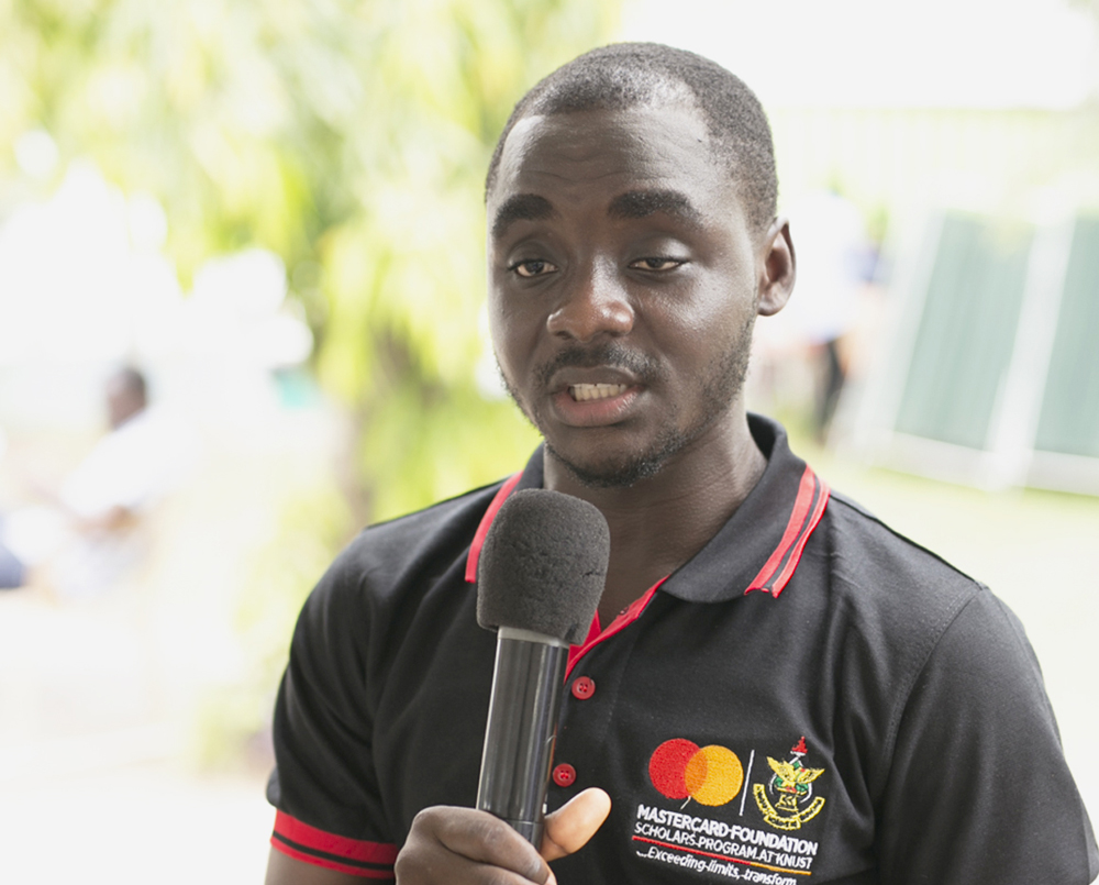 Master Prince Adufah, President of the Scholars Community at KNUST,