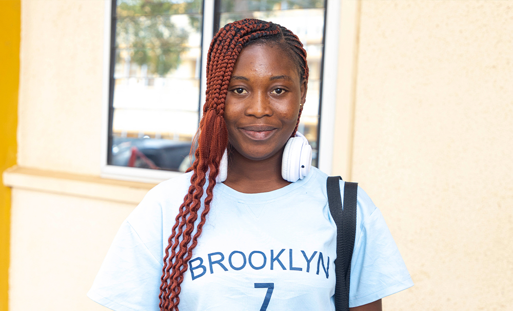 Agnes Arthur, a first-year Physics student