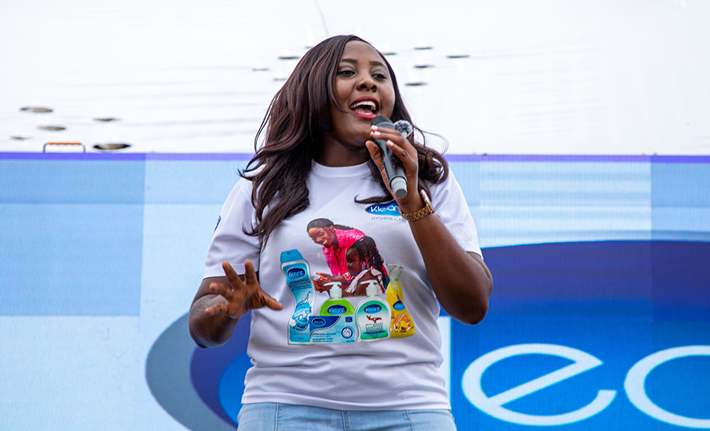 Brands Manager of Kleanz Ghana Limited, Ms. Victoria Abakah
