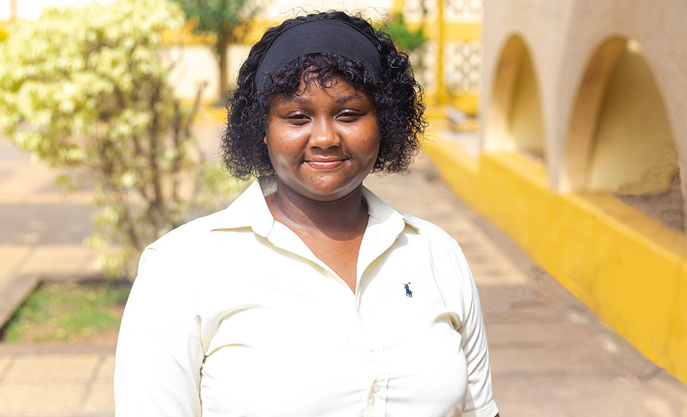 Cindy Kwakye, a third-year Packaging Technology