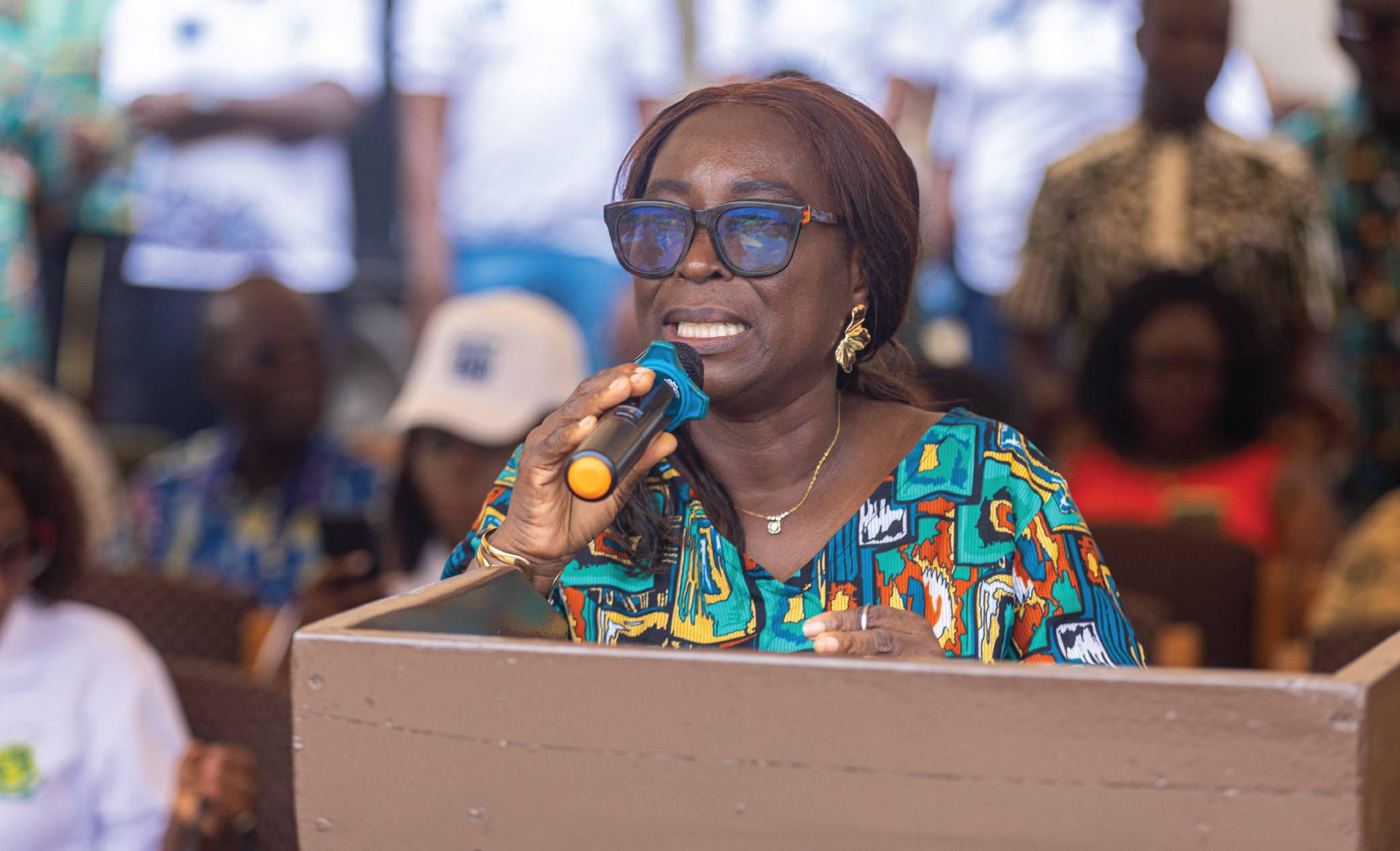 Mrs. Theresa Anyimadu, Deputy Head of KNUST JHS,