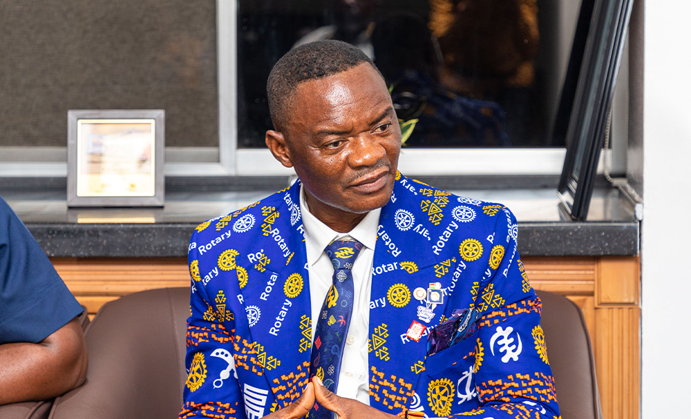 Dr Jack Andrews Dotsey, Governor of Rotary International District 9104.
