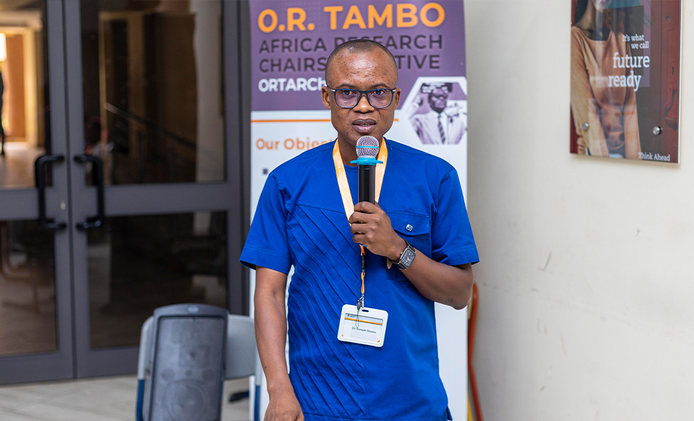 Dr. Joseph Owusu, Project Coordinator of the ORTARChI at KNUST