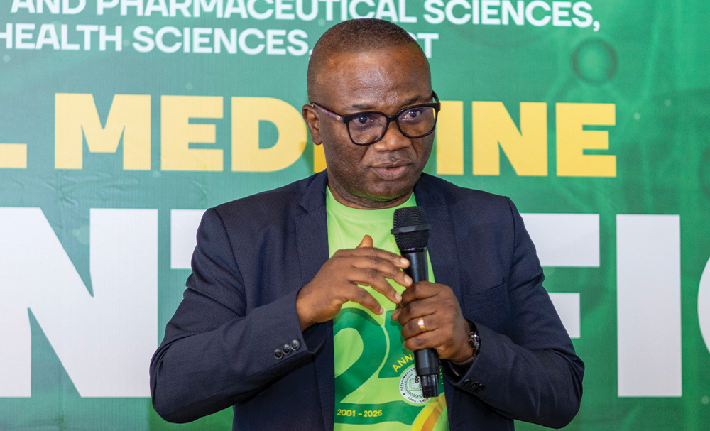 Dr. (MH) Andrews William Tetteh, Chief Medical Herbalist at Kumasi South Hospital 
