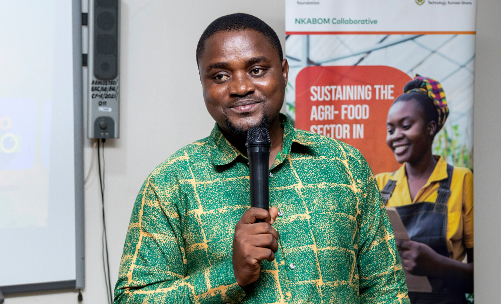 The Project Coordinator at USTED, Dr. Benjamin Sarfo,