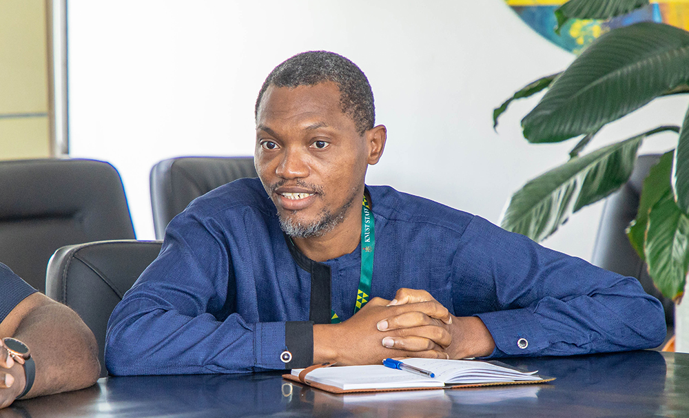 Dr. Henry Martin, a Lecturer in KNUST's Department of Physics and the Project Lead in Ghana