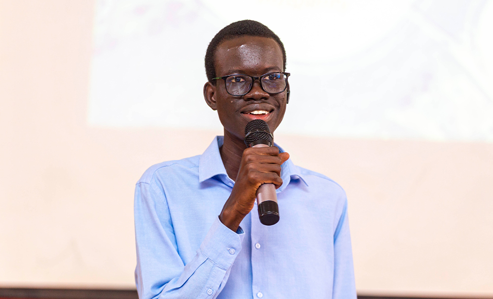 Israel Kur Abraham Ayong, the immediate past President of South Sudanese Student Association