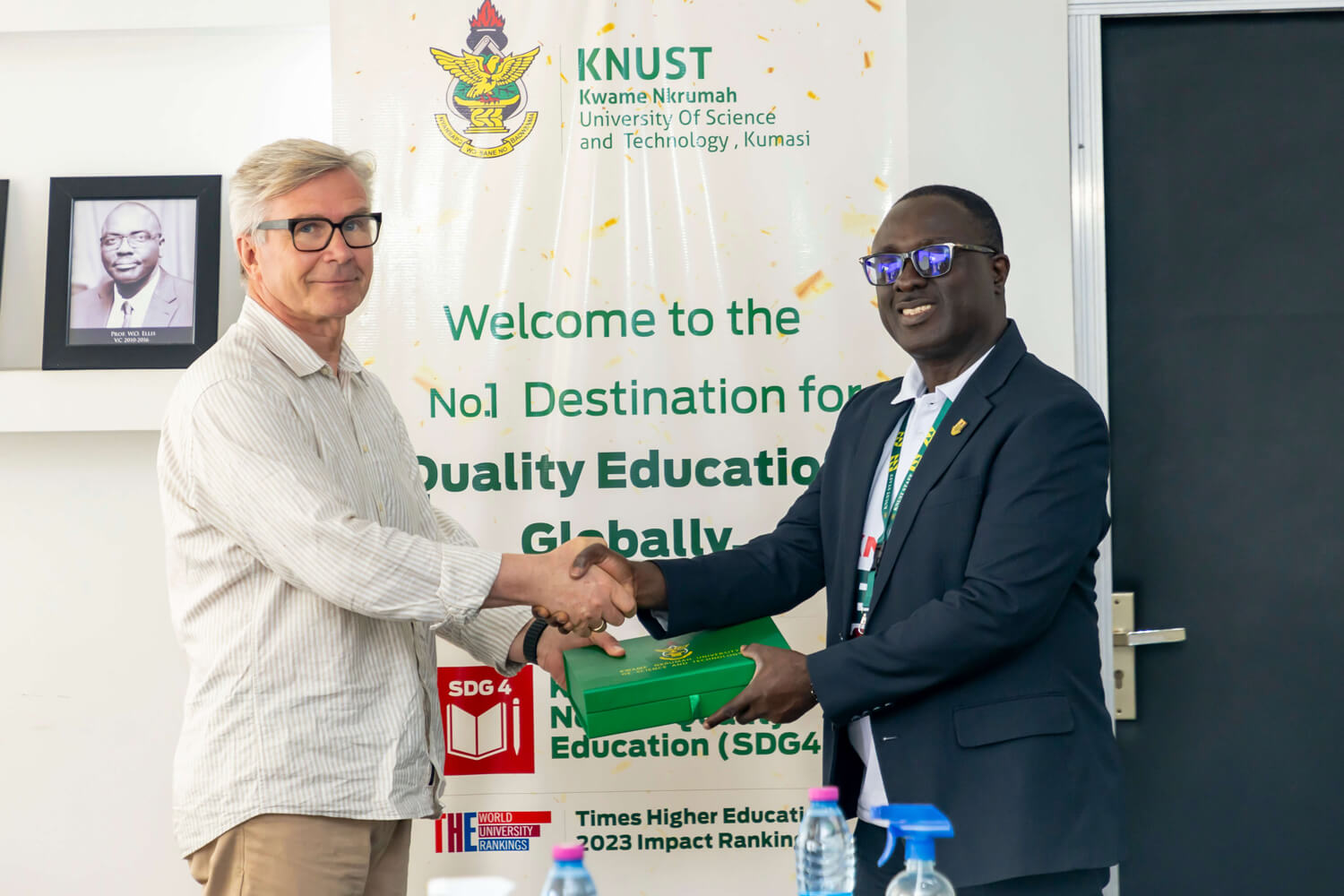 Professor Mart Kalm and Professor David Asamoah