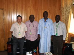 Glo Delegation (In a group photograph) with the Vice-Chancellor