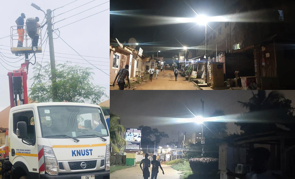 KNUST Installs 225 LED Streetlights