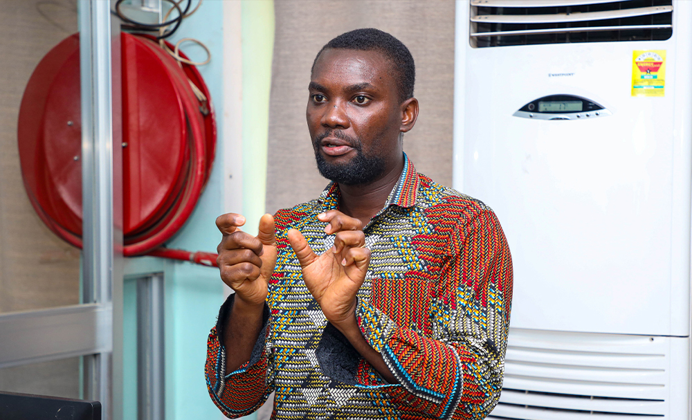 Mr. Emmanuel Mfum-Mensah, a Systems Analyst at UITS and the Lead Facilitator of the training,