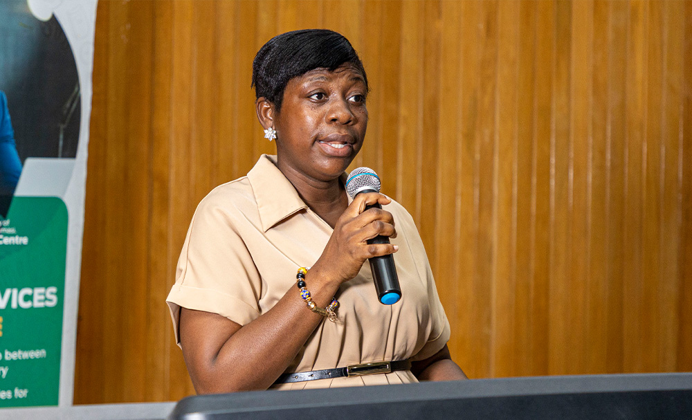 Director of the Career Services Centre, Mrs Selina Angmor