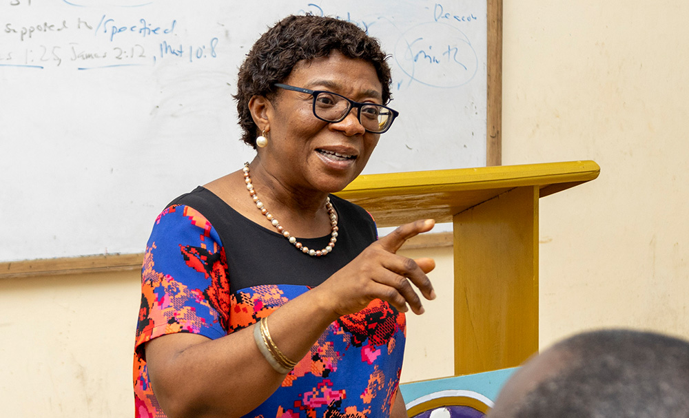 Mrs. Theodora Oduro, Head of Student Support and Financial Services at DoSA