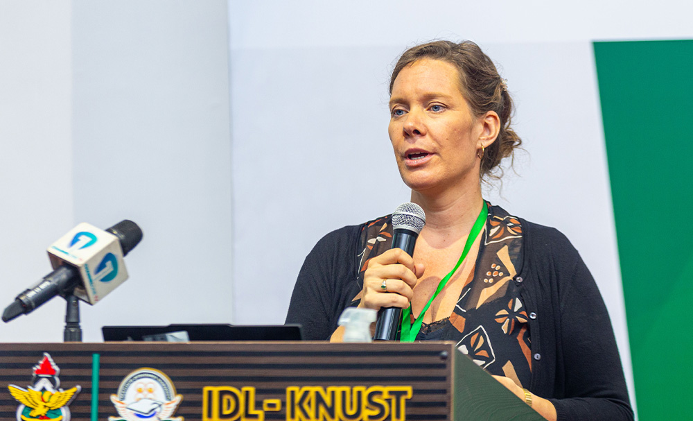 Director of the DAAD Regional Office Accra, Ms. Anna-Lena Leumer,