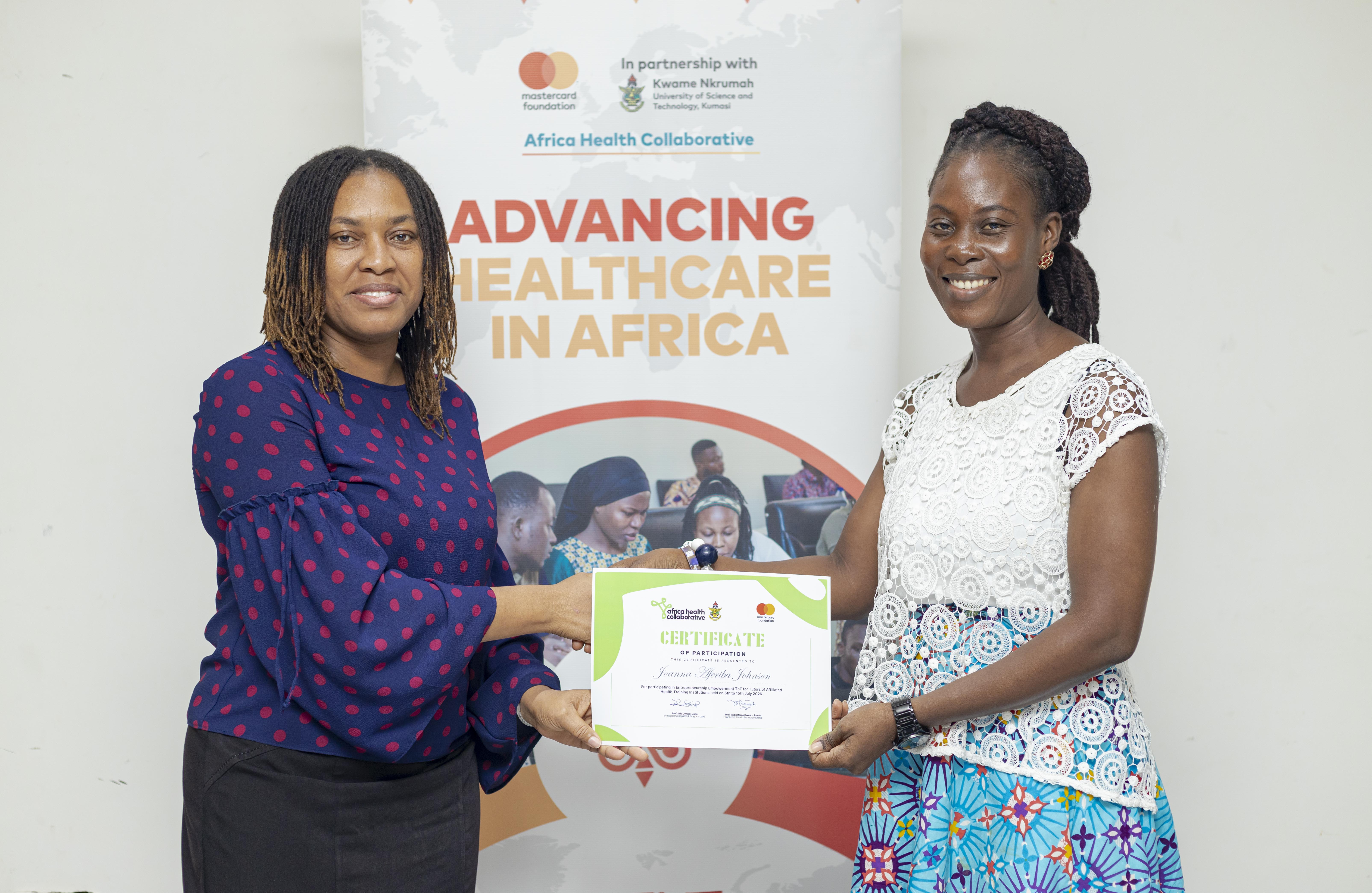 Ms. Joanna Fereba Johnson, a quality assurance officer and tutor at the Accra School of Hygiene