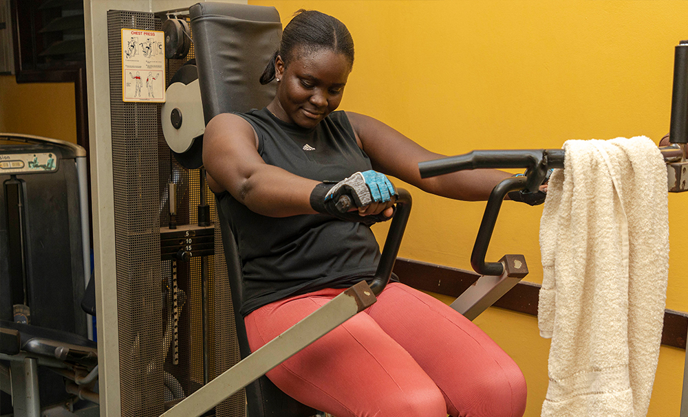 Nana Adwoa Walker, a national service person at the Department of Ceramics,