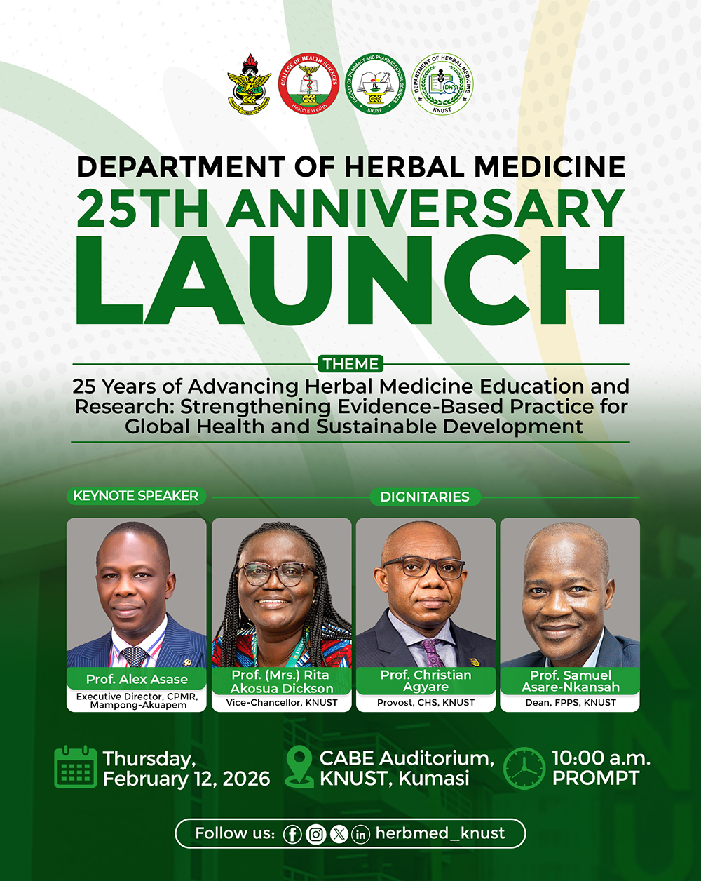 25th Anniversary of the Department of Herbal Medicine