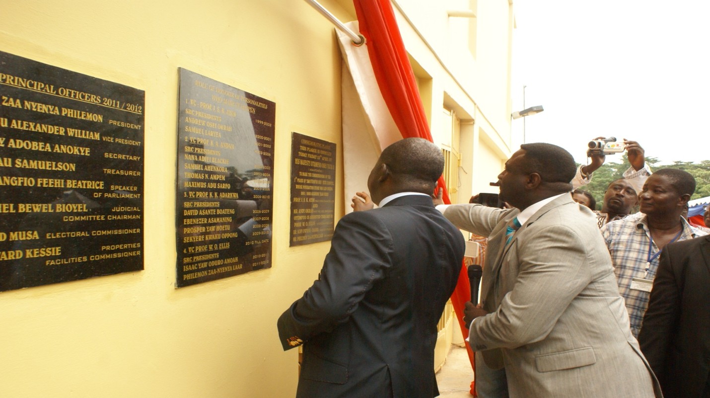 COMMISSIONING OF KNUST SRC HOSTEL- 1ST PHASE