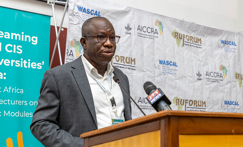 Professor Wilson Agyei Agyare, Director of the WASCAL Climate Change and Land Use programme at KNUST
