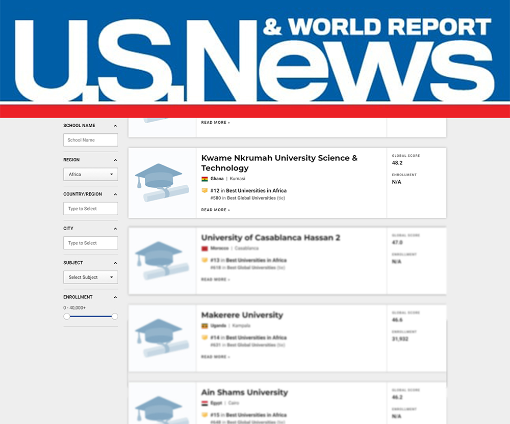 KNUST is 12th best University in Africa