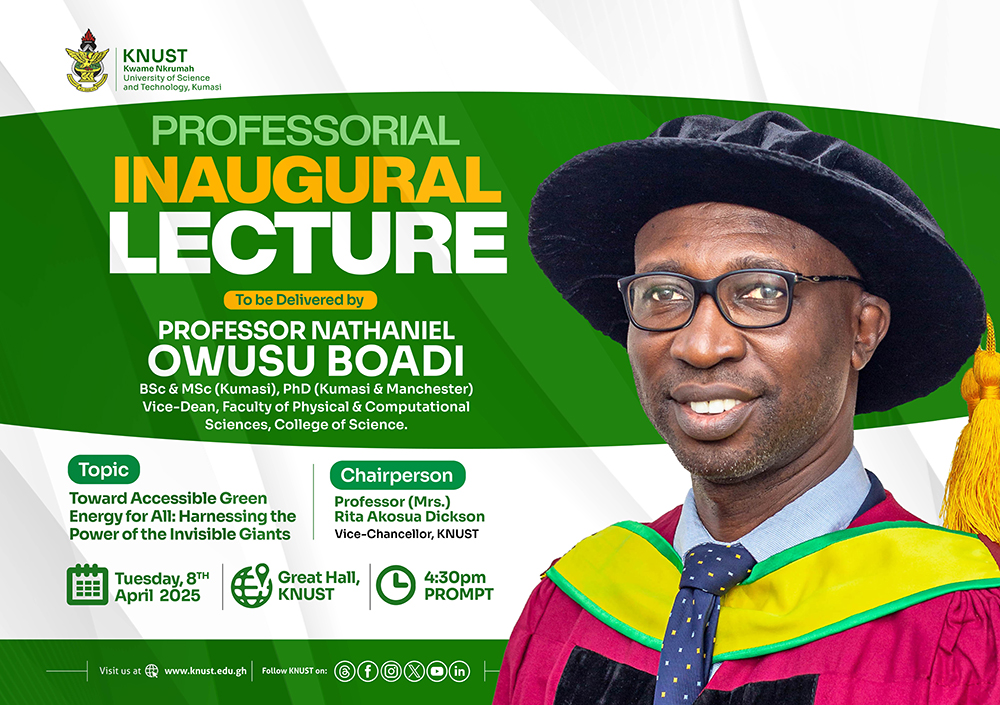 Professorial Inaugural Lecture of Professor Nathaniel Owusu Boadi