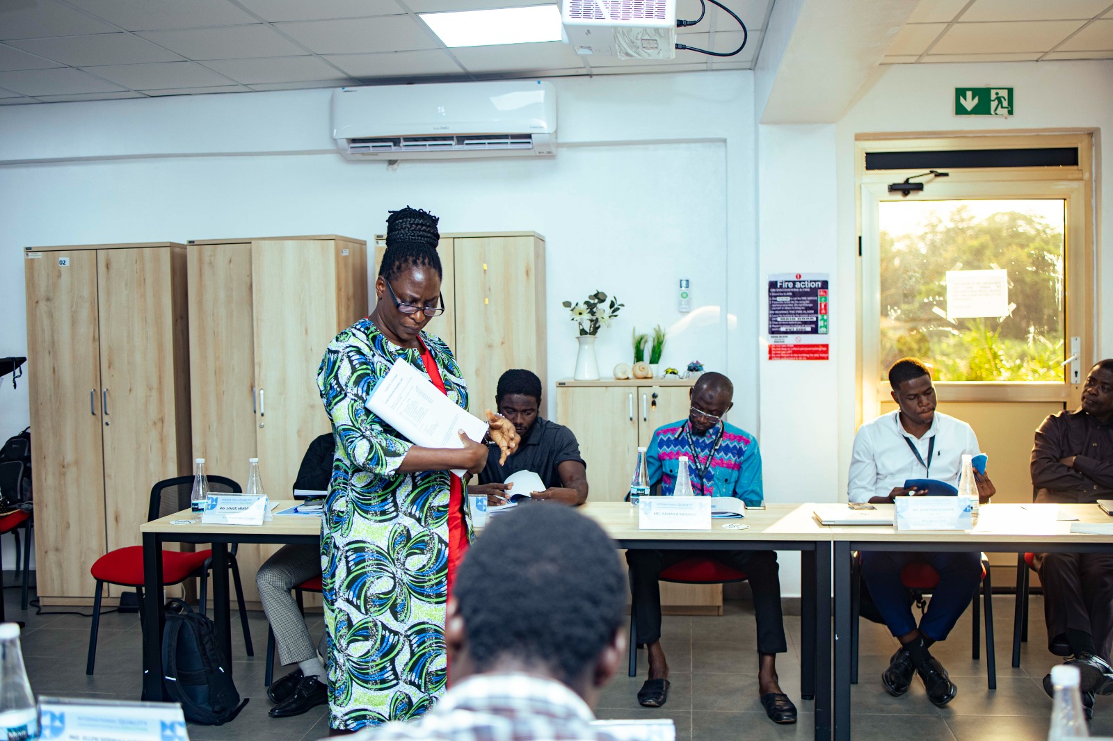 Lead facilitator of the training, Mrs. Matilda Marful