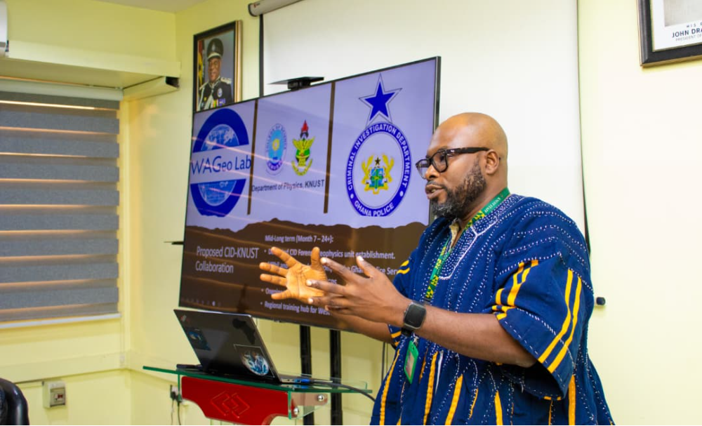 Dr. Cyril Dziedzorm Boateng, Principal Investigator and Head of the WAGeo Laboratory,