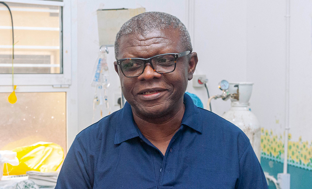 Dr. John Adabie Appiah, Head of the Paediatric Intensive Care Unit