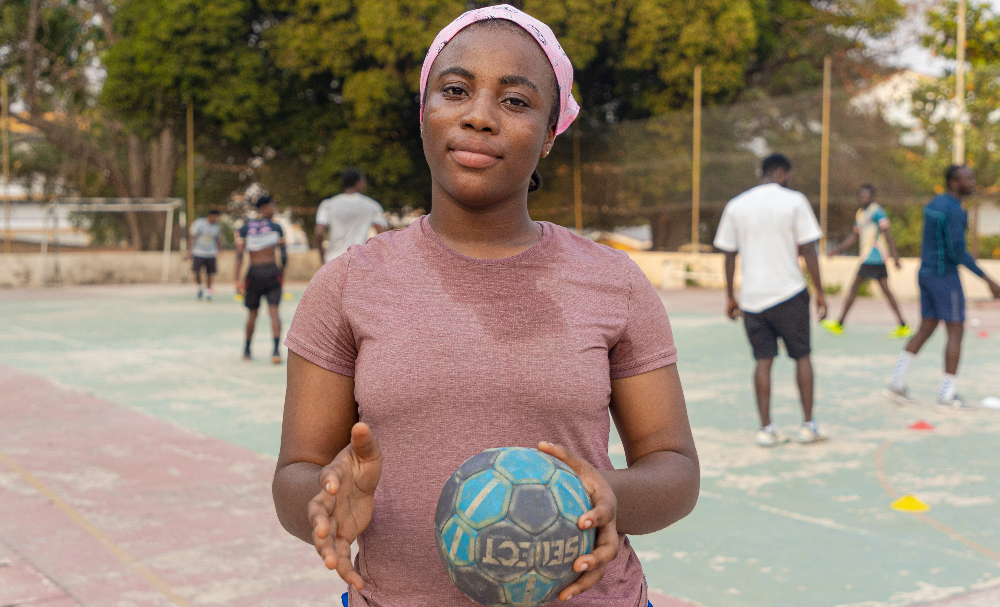 Mariam, a third-year Sociology student, was introduced to handball by her Physical Education (P.E.) tutor in Primary 6, sparking her interest in the sport