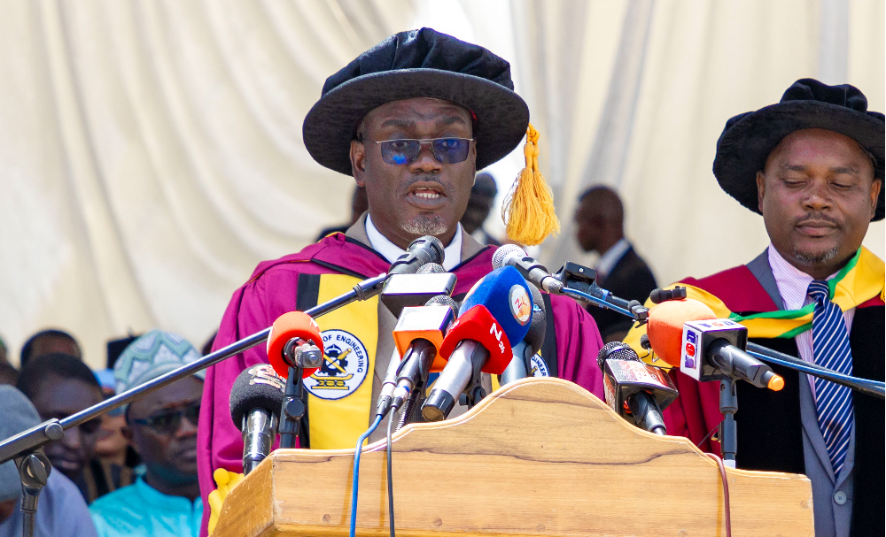 Professor Kwabena Biritwum Nyarko, Provost of the College of Engineering at KNUST, and Dr. Griffith Selorm Klogo, the Project Coordinator.