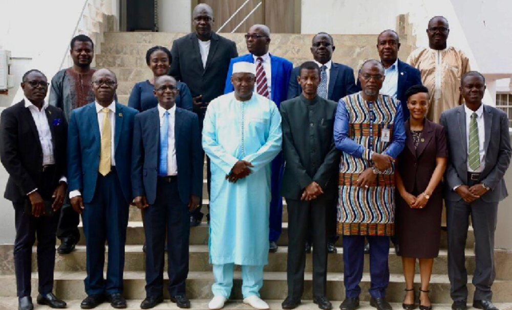 The delegation included Registrar Mr. Andrews Kwasi Boateng, Finance Officer Mr. Yaw Nimo Baffour, Provost of the College of Engineering Professor Mark Adom-Asamoah, and other key academic and administrative staff.