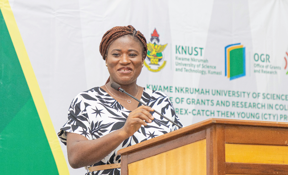 Grants and Research Manager at OGR, Mrs. Hannah Adom Eyison,