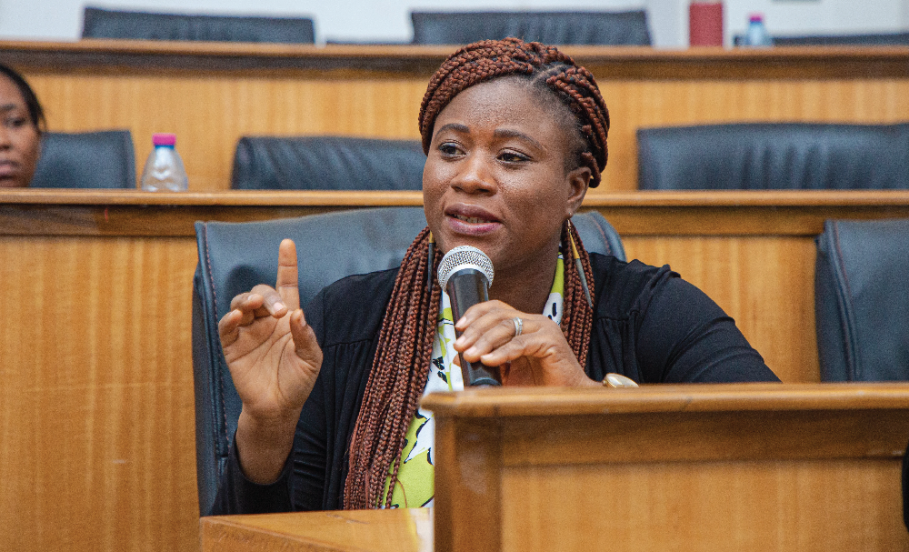 Mrs. Hannah Adom Eyison, Grants and Research Manager at OGR,
