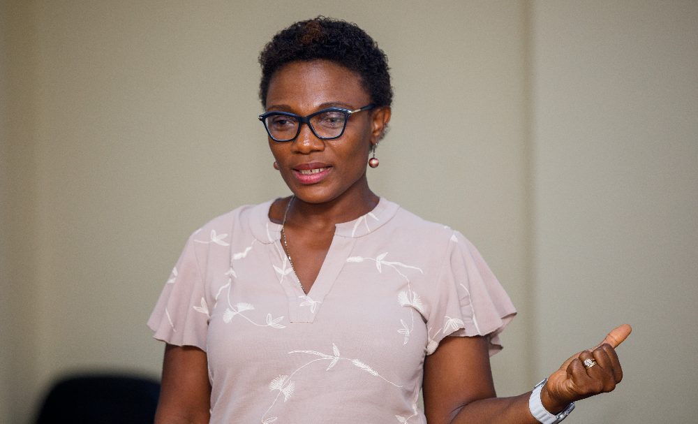 Dr. Barbara Gyapong Korsah, a member of the research team