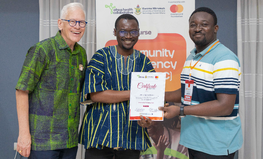 Mr. John Amponsah Kusi, a Physician Assistant at Presbyterian Health Centre in Enchi