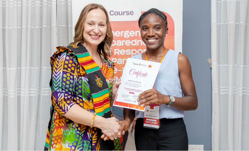 Charway Bridget Naa Odoley, a nurse at Salvation Army Clinic in Begoro