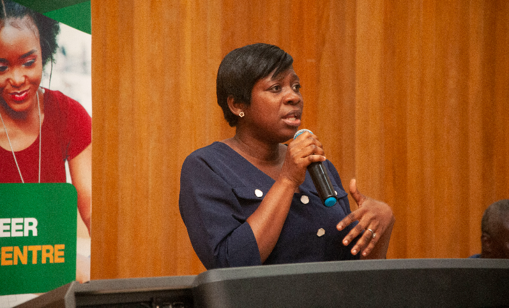 Director of the Career Services Centre, Mrs. Selina Angmor Doe