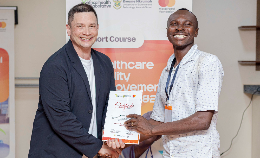 Mr. Joel Quarm, Head of Administration at Sefwi Wiawso Hospital,