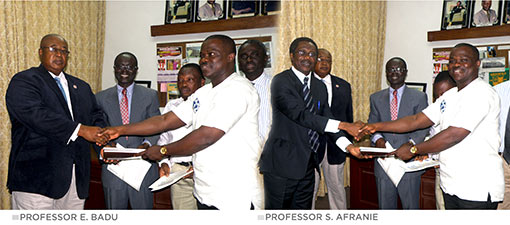Mr. Daniel Duah Donates Books