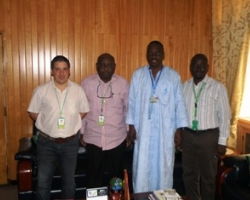 Glo Delegation (In a group photograph) with the Vice-Chancellor