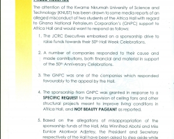 Press Release on the Allegations of Misappropriation of GNPC Sponsorship Funds