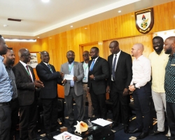 Management of IcyCup Presents GH₵ 50,000 to the University